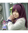 Angel Beats! Nakamura Yuri Purple Long Straight Cosplay Wig
