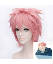 Ao no Exorcist Shima Renzou Pink Short Cosplay Wig