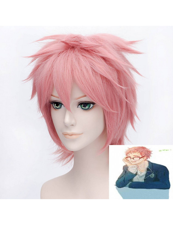 Ao no Exorcist Shima Renzou Pink Short Cosplay Wig ( free shipping ...