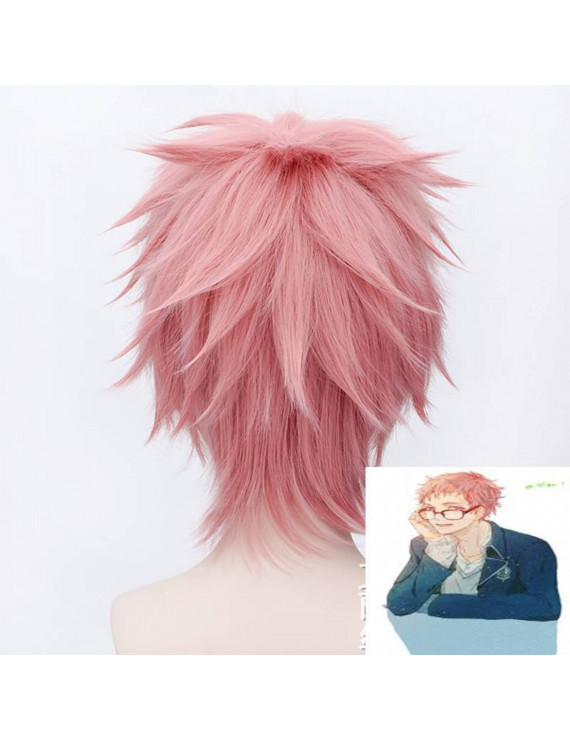 Ao no Exorcist Shima Renzou Pink Short Cosplay Wig ( free shipping ...
