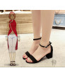 Naruto Boruto Haruno Sakura Tsunade Black Summer Sandals Cosplay Shoes