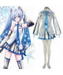 Vocaloid Snow Miku 1ST Cosplay Costumes