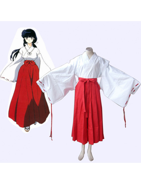 Inuyasha Kikyo Cosplay Costume Kendo Suit