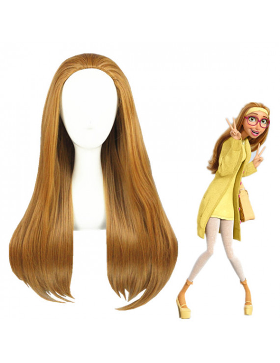 Big Hero 6 Honey Lemon Brown Anime Cosplay Wig