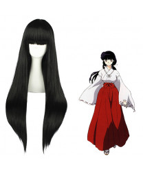 Inuyasha Kikyo Black Cosplay Wig 80 cm