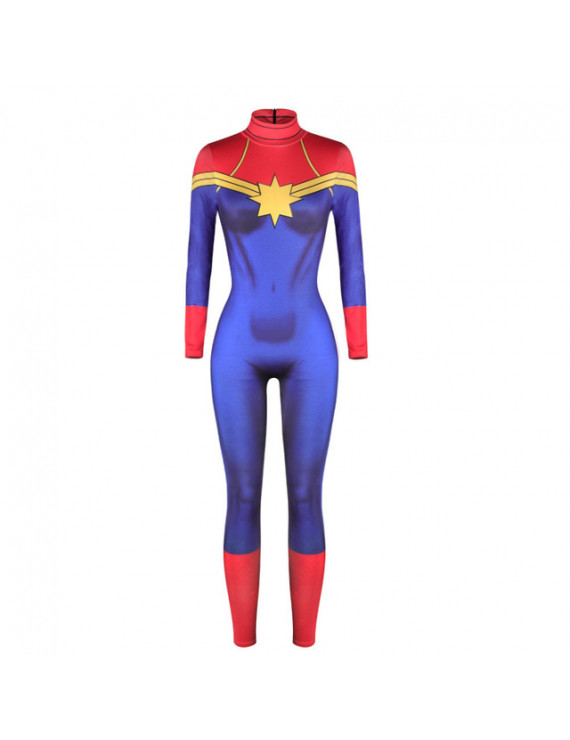 Jumpsuit Catsuit Cosplay Costumes for Captain Marvel Ms. Marvel Carol Danvers