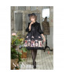 Black Bear Prince High Waist Hanging Neck Lolita Dress 