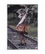 Long sleeve High Waist Hanging Neck Lolita Dress 