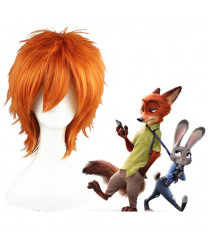 Zootopia Nick Wilde Short Orange Cosplay Wig