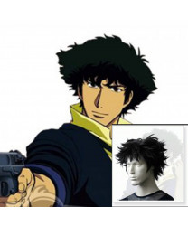 Cowboy Bebop Spike Spiegel Black Short Cosplay Wig