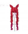 League of Legends LoL Star Guardian Jinx Long Two Ponytail Two Ears Cosplay Wig