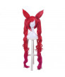 League of Legends LoL Star Guardian Jinx Long Two Ponytail Two Ears Cosplay Wig