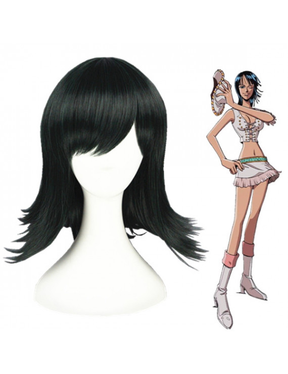 One Piece Nico Robin Black Short Cosplay Wig