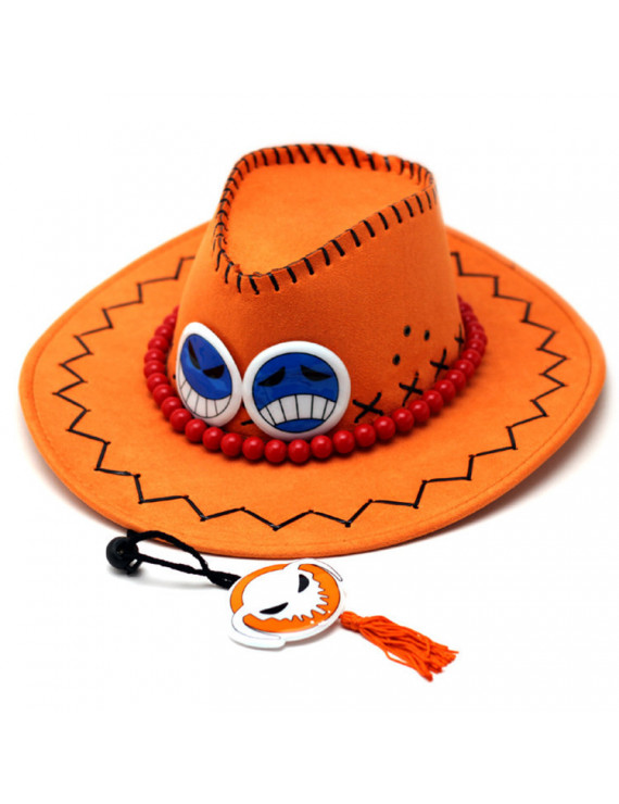 Denim West Cowboy Hat for One Piece Portgas D Ace