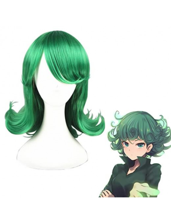 One Punch Man Tatsumaki Green Cosplay Wig 40cm