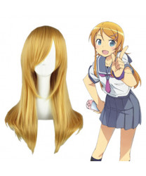 Oreimo Kousaka kirino Light Golden Cosplay Wig 60cm