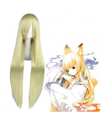 Our Home's Fox Deity Yukana 100 cm Light Blonde Cosplay Wig