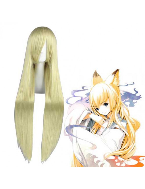 Our Home's Fox Deity Yukana 100 cm Light Blonde Cosplay Wig