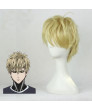 One Punch Man Genos Golden Short Cosplay Wig