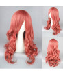 Final Fantasy Eclair Farron Pink Long Wavy Cosplay Wig