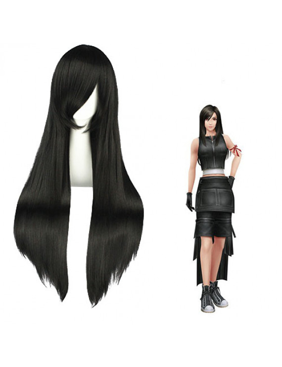 Final Fantasy Tifa Lockhart Long Straight Cosplay Wig