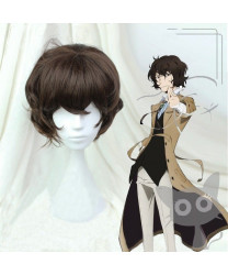 Bungo Stray Dogs Dazai Osamu Brown Short Cosplay Wig