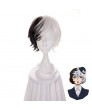 Bungou Stray Dogs Kyuusaku Yumeno Black White Cosplay Wig