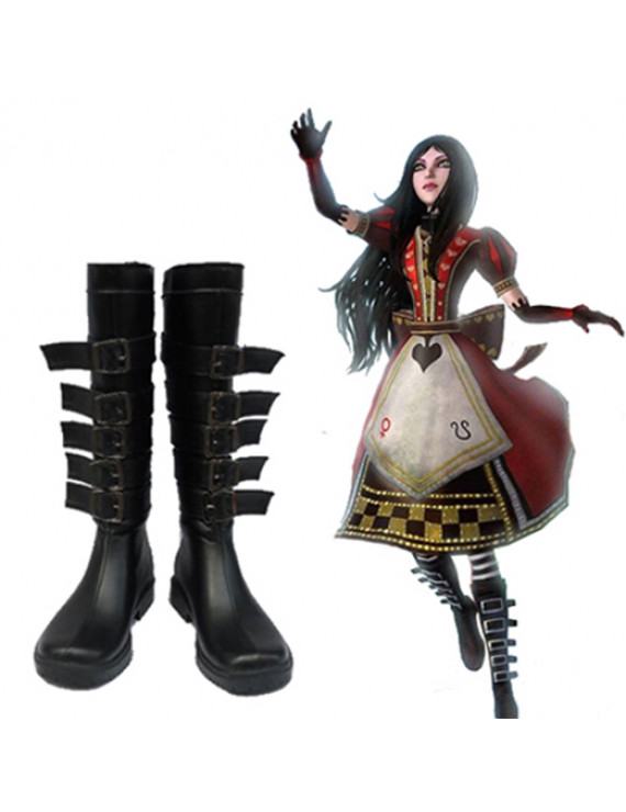 Alice Madness Returns Alice Black Cosplay Shoes