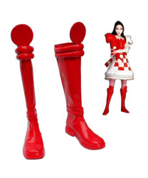 Alice Madness Returns Alice Liddell Red Cosplay Shoes