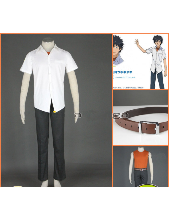 A Certain Magical Index Kamijou Touma 1ST Cosplay Costumes