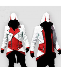 Assassin's Creed Assassin White and Red Cosplay Costumes