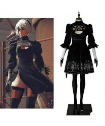 Nier Automate YoRHa No. 2 Type B Black Suit Dress Cosplay Costumes