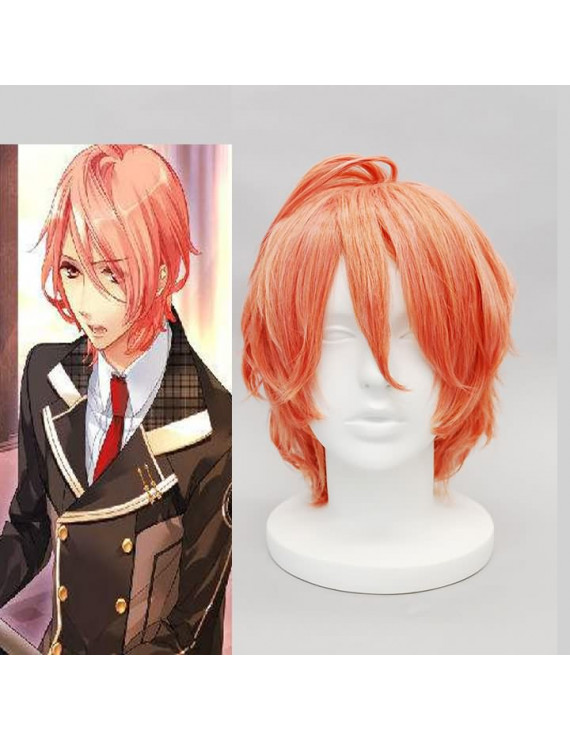 Starry Sky Hayato Aozora Red Orange Cosplay Wig