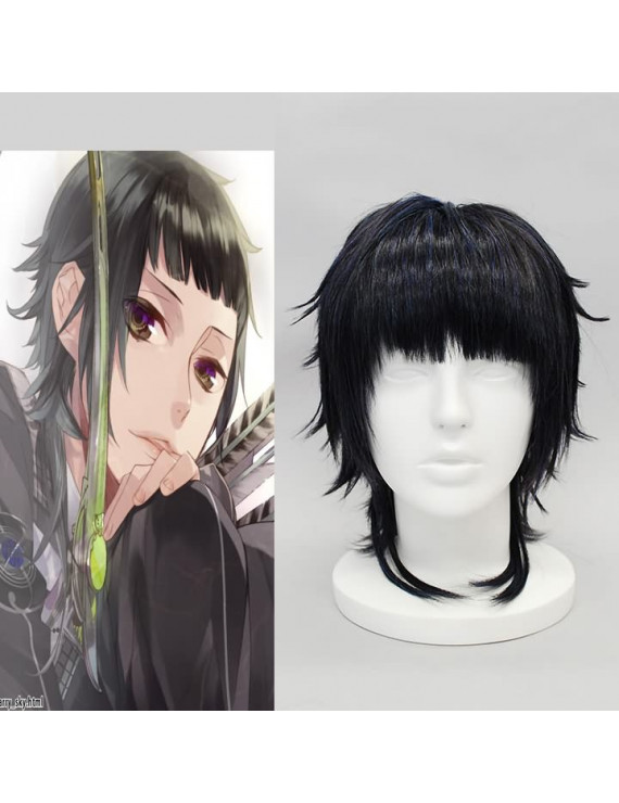 Starry Sky Kinose Azusa Black Short Cosplay Wig