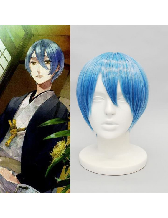 Starry Sky Homare Kanakubo Short Blue Cosplay Wig