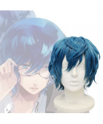 Starry Sky Izushima Iku Blue Short Cosplay Wig