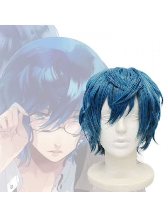 Starry Sky Izushima Iku Blue Short Cosplay Wig