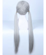 Zootopia Judy Hopps Light Gray Long Straight Cosplay Wig