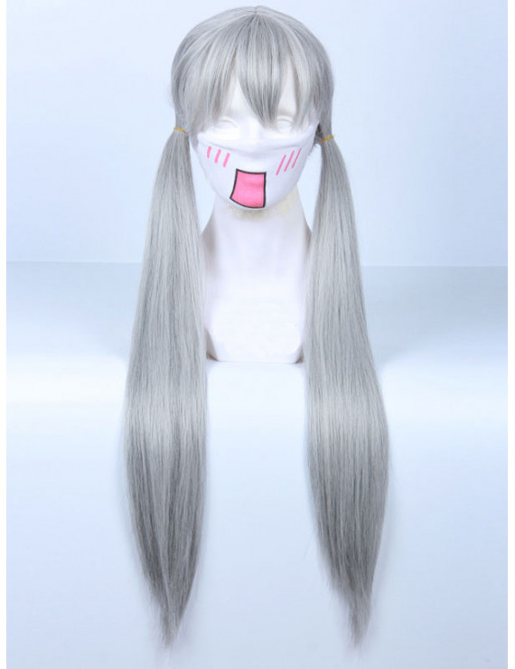 Zootopia Judy Hopps Light Gray Long Straight Cosplay Wig