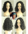 One Piece Kuzan Aokiji Medium Black Curly Cosplay Wig