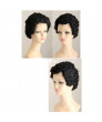 One Piece Issho Fujitora Black Short Curly Cosplay Wig