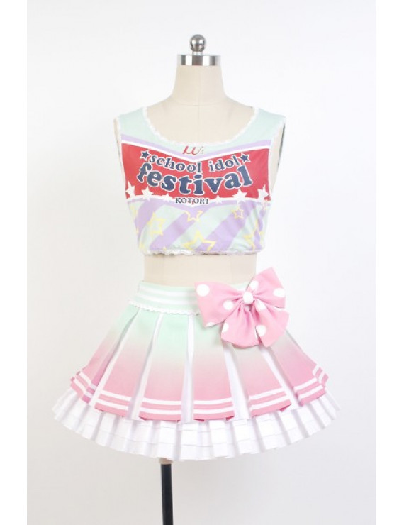 Love Live! Kotori Minami School Idol Cheerleading Cosplay Costume