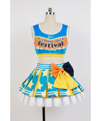LoveLive! Cheerleader Rin Hoshizora Cosplay Dress Costume