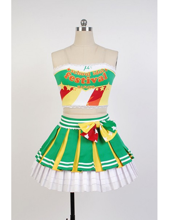 LoveLive! Hanayo Koizumi School Idol Cheerleading Cosplay Dress Costume