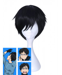 Yuri On Ice Yuri Katsuki Black Short Cosplay Wig