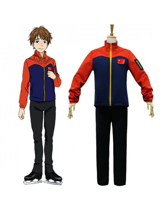 YURI!!!on ICE Ji Guanghong Sportswear Suit Outfit Cosplay Costume