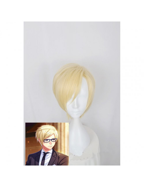 Act! Addict! Actors! A3! Autumn Troupe Furuichi Sakyo Short Cosplay Wig