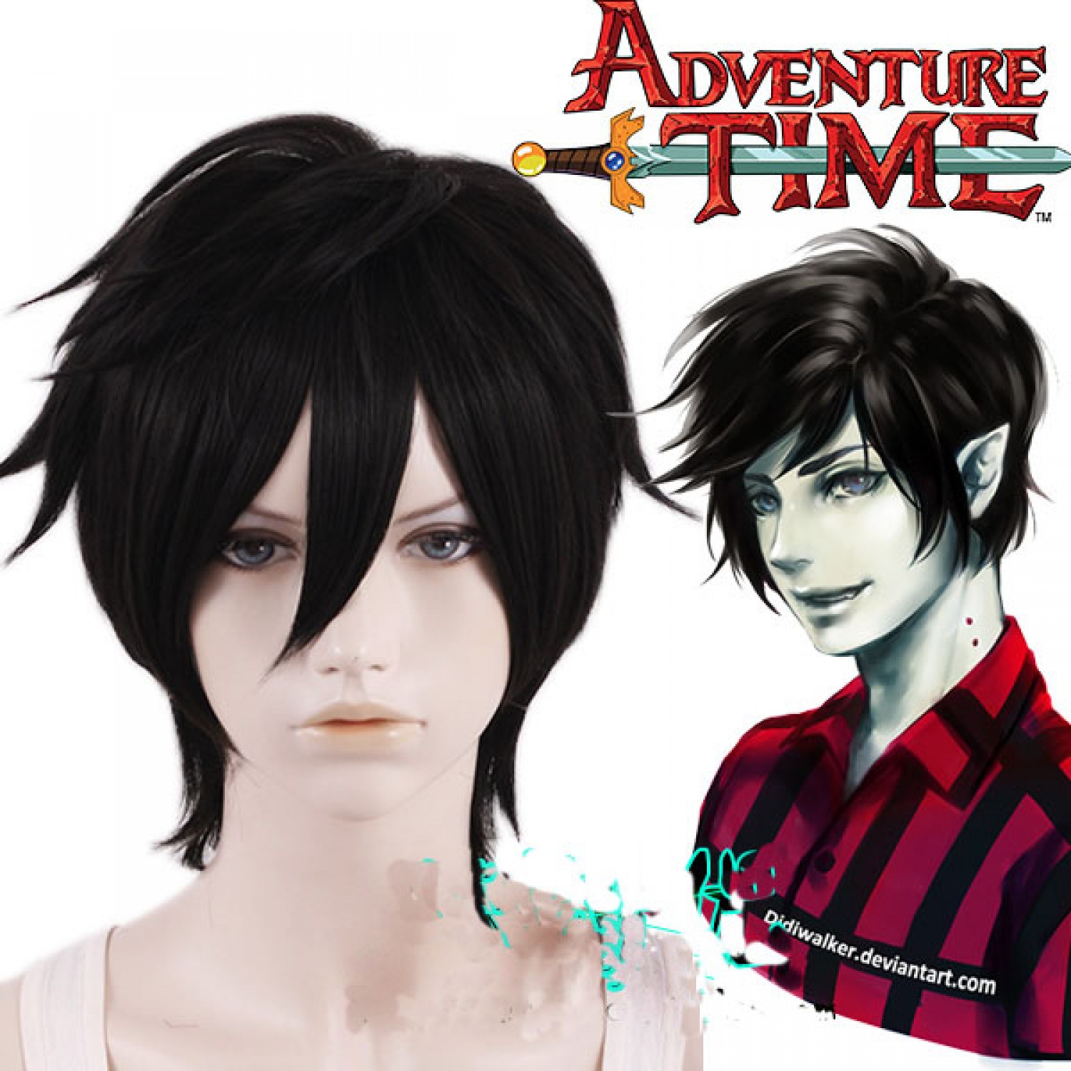 black vampire wig