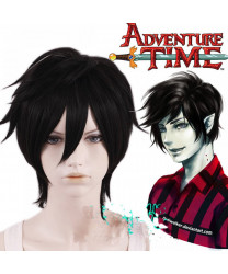 Adventure Time Marshall Lee the Vampire King Black Short Cosplay Wig