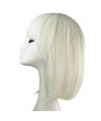 Anime Game Short White Medium Length Straight Bangs Cosplay Wig